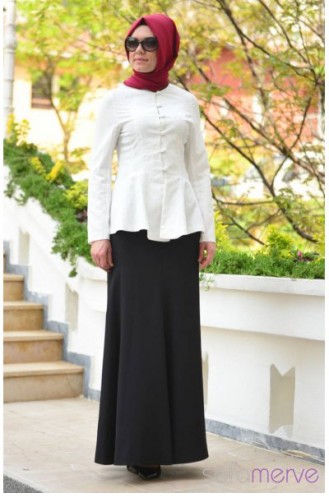 Etek Ceket Takım 9264-04 Beyaz