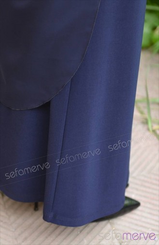 Demet Yıldız Tunik Etek Takım 7729-06 Lacivert