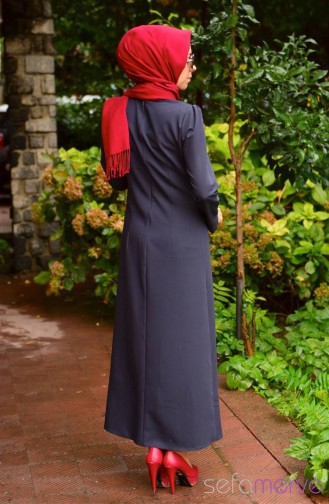 Robe Hijab Bleu Marine 7044-04