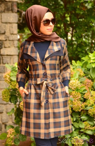 Sefamerve Kombin Hırka GLY 142213-06 Lacivert Kahverengi