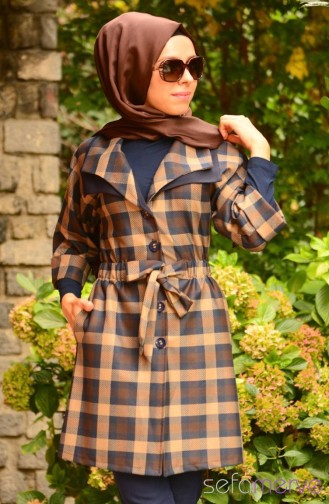 Sefamerve Kombin Hırka GLY 142213-06 Lacivert Kahverengi