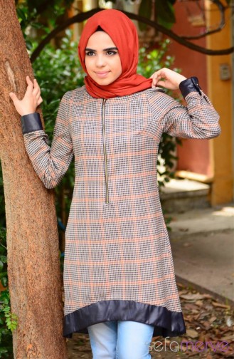 Modahanne Hijab Tunic 0498A-02 Navy Blue 0498A-02