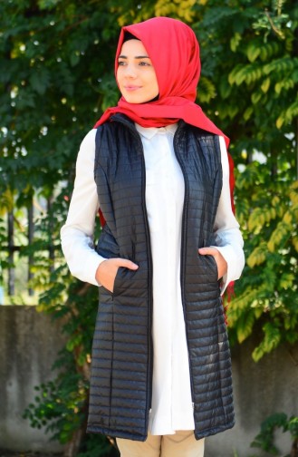 Kapitone Yelek 0750-05 Siyah