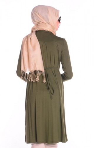 Tesettür Hamile Tunik 4135-05 Haki Yeşili