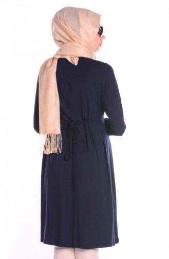 Tesettür Hamile Tunik 4135-02 Lacivert