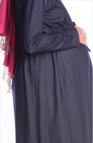 Tesettür Hamile Tunik 4137-02 Lacivert