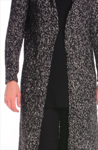 Tesettür Triko Hırka 3434-02 Siyah