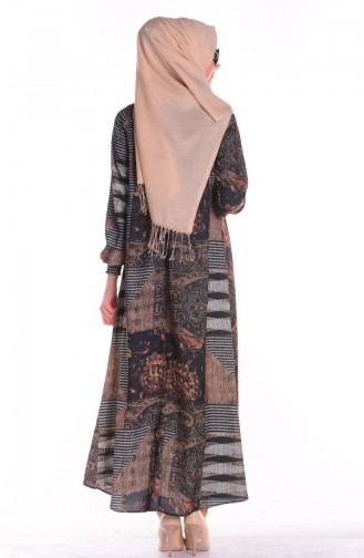 Black Hijab Dress 2245-03