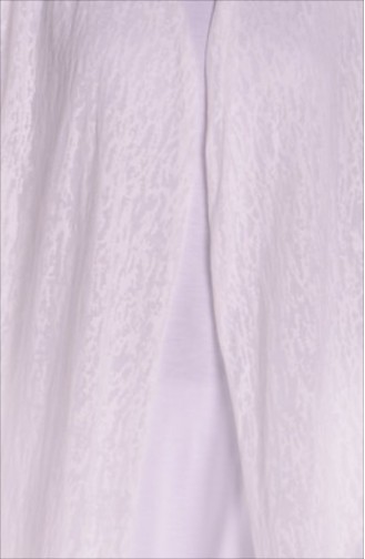 Tunik Pantolon Hırka Takım 15022-01 Beyaz Ekru