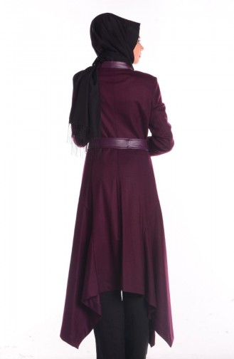 Şükran Pardessus Cape 35653-02 Plum 35653-02