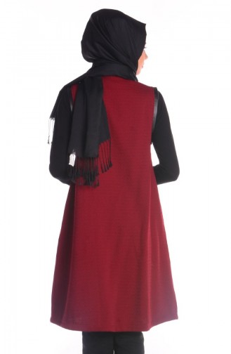 Tesettür Yelek 1010-01 Bordo