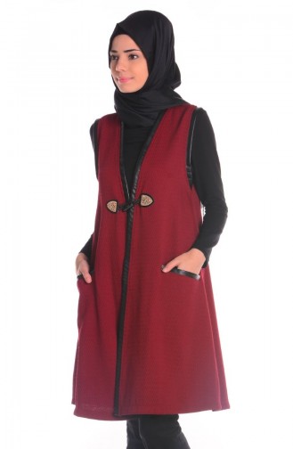 Tesettür Yelek 1010-01 Bordo