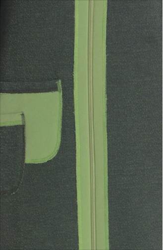 شوكرن معطف بتصميم موصول بقبعة 35655-04 لون أخضر 35655-04