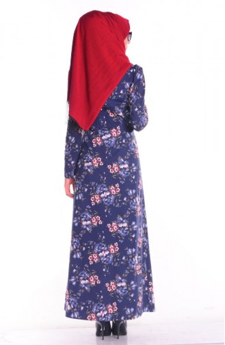 Cream Hijab Dress 2220-04