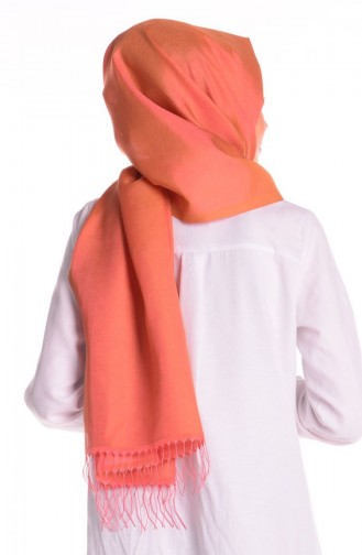 Dark Peach Pink Shawl 17