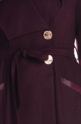 Şükran Pardessus Cape 35644-03 Plum 35644-03