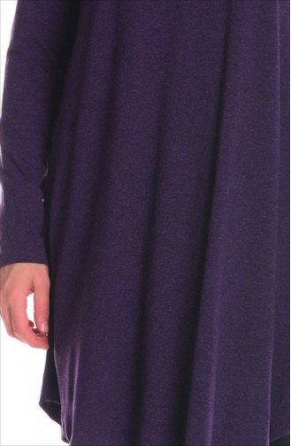 Tesettür Hamile Tunik 4166-04 Mor