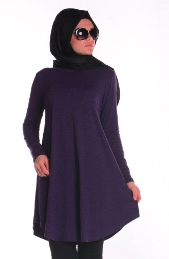 Tesettür Hamile Tunik 4166-04 Mor