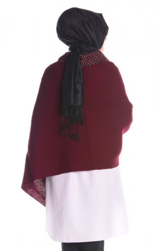 Claret Red Poncho 35051-02