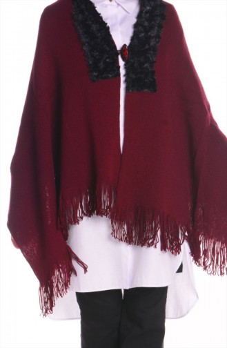 Claret Red Poncho 35051-05