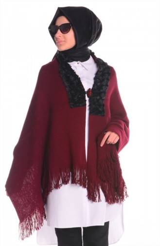 Claret red Poncho 35051-05