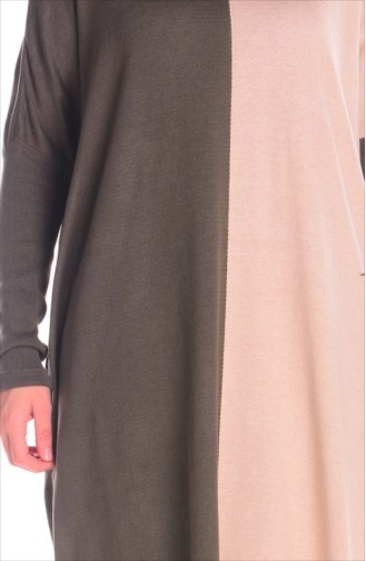 Triko Tunik 3535-01 Haki Yeşil