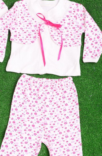 Rosa Baby-Textilien 0800-01