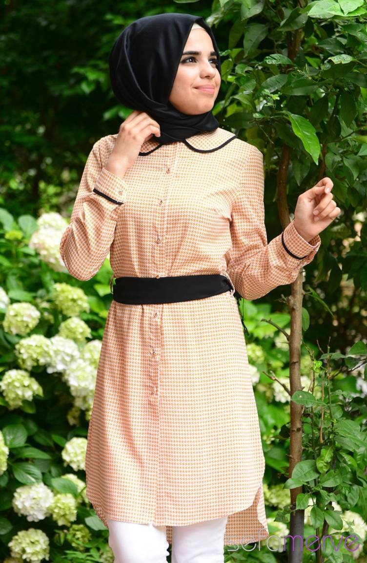 Modahanne Hijab Tunic 0813-04 Maroon 0831-04 | Sefamerve