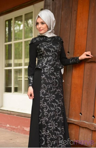 Habillé Hijab Gris 701044-02