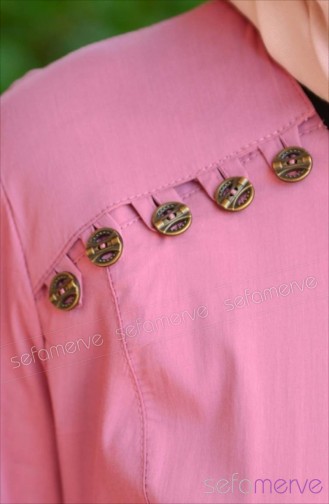 Dilber Hijab Dress 4462-01 Rose color 4462-01