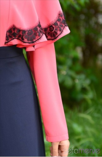 Koralle Hijab Kleider 9036-04