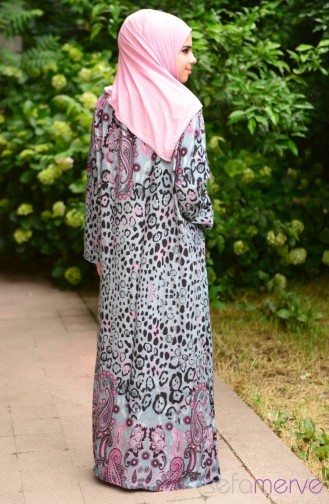 Gray İslamitische Jurk 8990-14