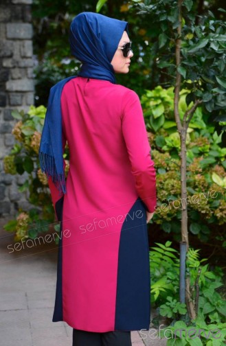 Tesettür Tunik Hem´s 3060-03 Koyu Fuşya
