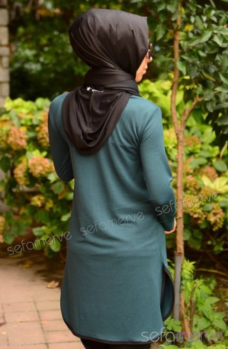 Tesettür Tunik 41146-03 Yeşil