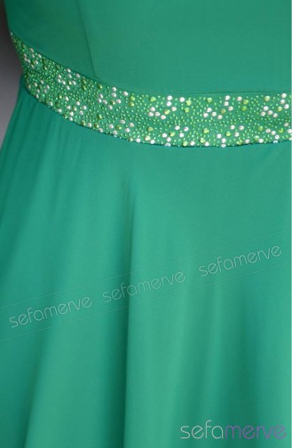 Summerly ZRF Hijab Dress 9044-15 Dark Green 9044-15