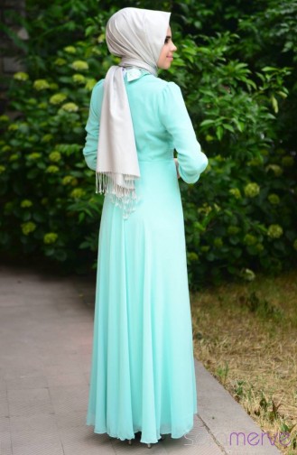 Summerly ZRF Hijab Dress 9044-18 Mint Green 9044-18