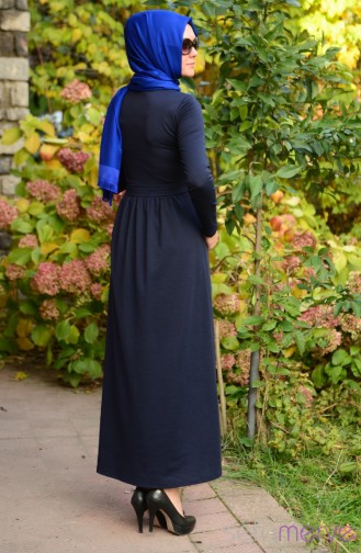 Hijab DressWB 5228-01 Navy Blue 5228-01