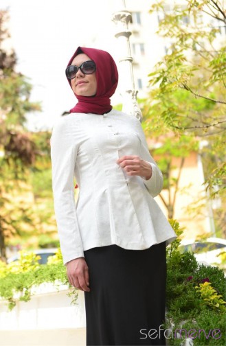 Etek Ceket Takım 9264-04 Beyaz