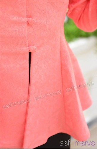 Skirt Jacket Set 9264-03 Salmon 9264-03