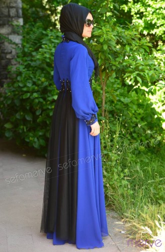 Habillé Hijab Blue roi 4223-03