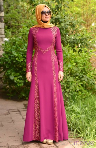 Sefamerve Evening Dress 1119-02 Purple  1119-02
