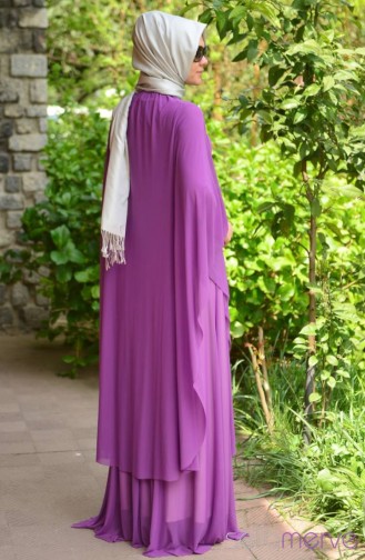 Sefamerve Dress Models 40849-02 Purple 40849-02