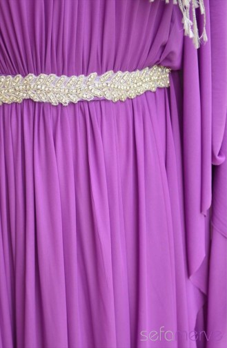 Sefamerve Dress Models 40849-02 Purple 40849-02