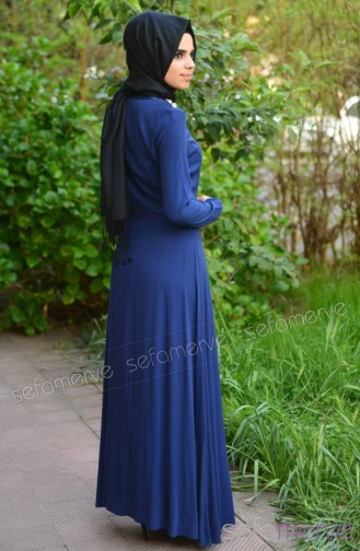 Robe Hijab Bleu Marine 4511-02