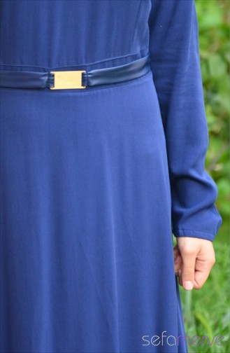 Robe Hijab Bleu Marine 4511-02