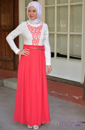 Coral İslamitische Jurk 4269-02