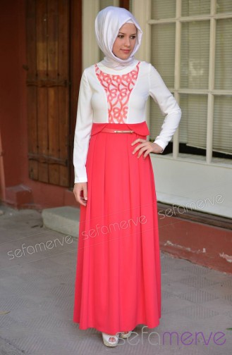 Coral İslamitische Jurk 4269-02
