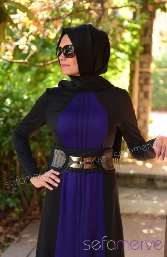 Robe Hijab Pourpre 5055-06