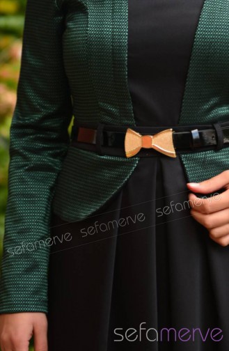 Green İslamitische Jurk 5058-02