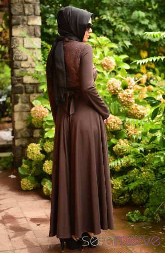 Dress ZRF Hijab 5030-03 Brown 5030-03